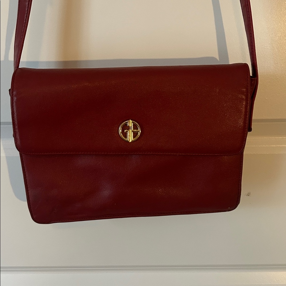 Giani Bernini Red Leather Shoulder Purse